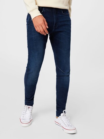 Coupe slim Jean 'D-Staq' G-Star RAW en bleu : devant