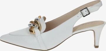 CAPRICE Slingback Pumps in White