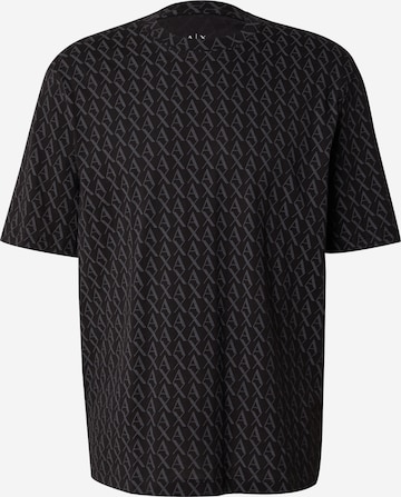 juoda ARMANI EXCHANGE Marškinėliai: priekis