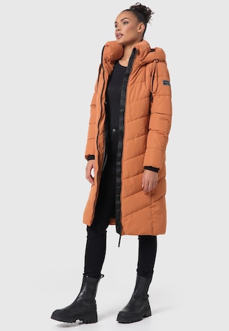 NAVAHOO Zimný kabát 'Sahnekatzii XIV' - oranžová