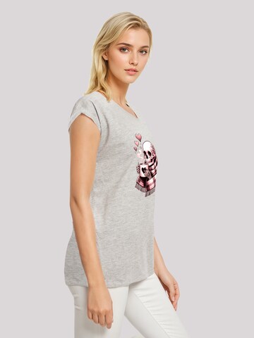 F4NT4STIC Shirt 'Cozy Winter Skelett' in Grey