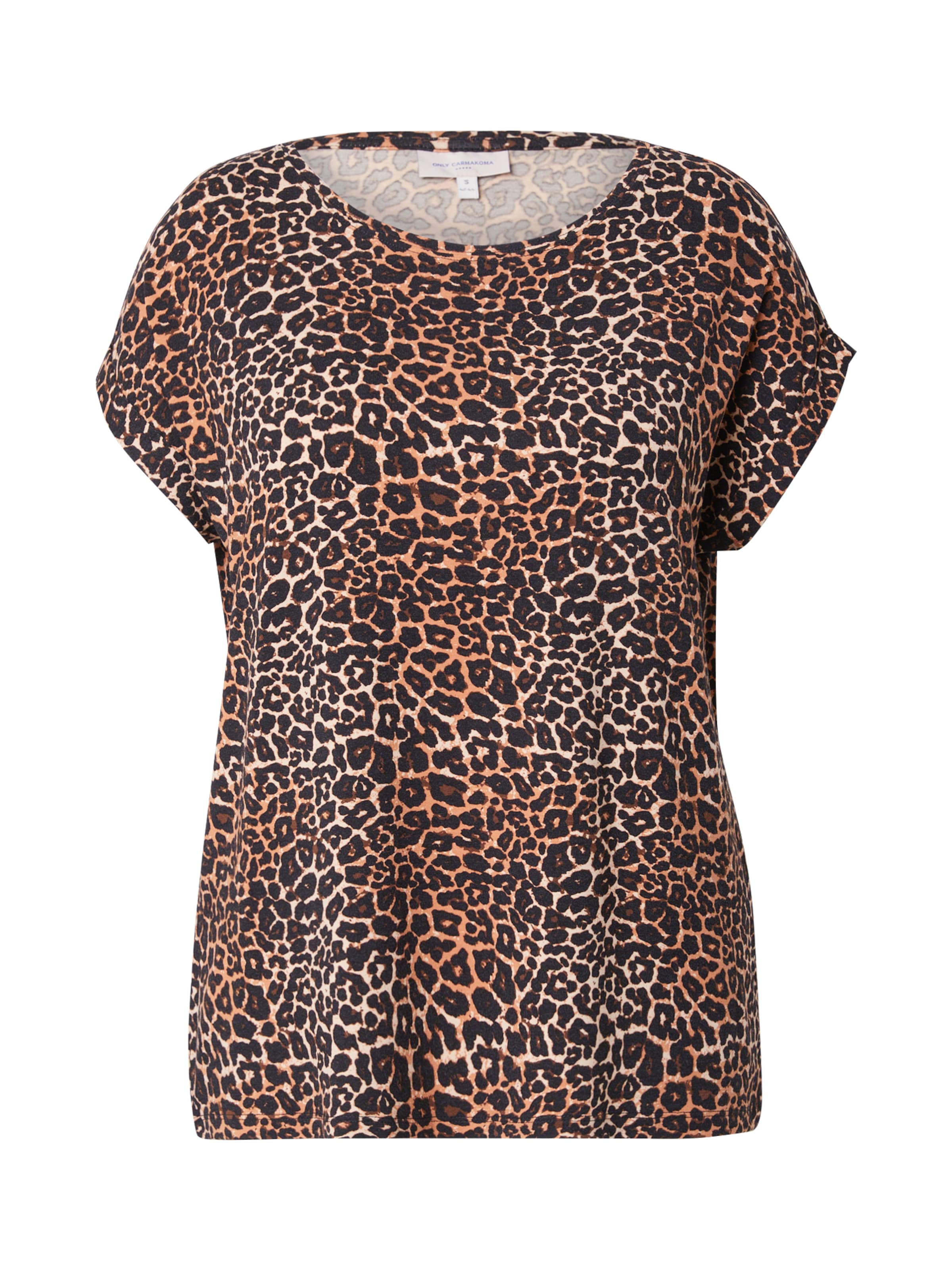 ONLY Carmakoma Shirt 'CARMOSTER' in Brown / Brocade / Dark brown / Black, Item view
