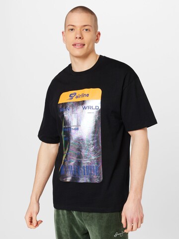 9N1M SENSE T-Shirt in Schwarz: Vorderseite