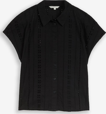 TOM TAILOR DENIM Blouse in Black: front