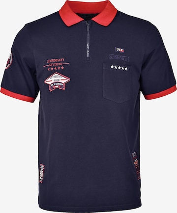 T-Shirt JCC en bleu : devant