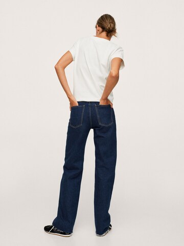 MANGO Wide Leg Jeans 'Nora' in Blau