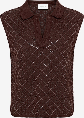 T-shirt Cartoon en marron : devant