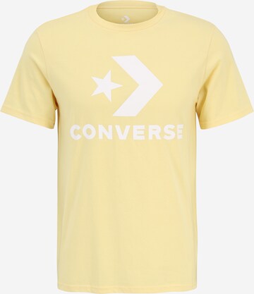 CONVERSE T-shirt i gul: framsida