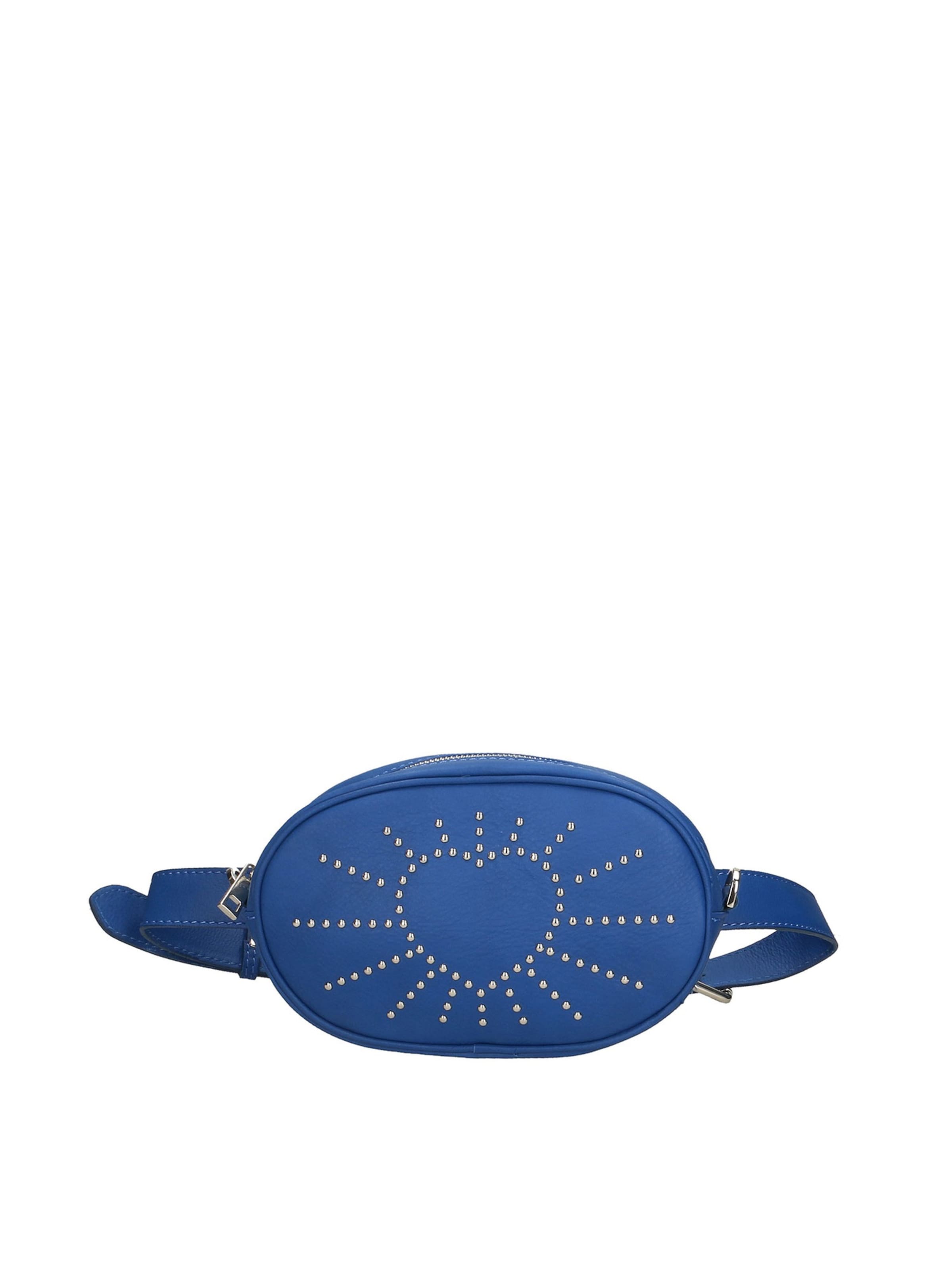 Marsupio 'Marsupio Donna Pelle Sauvage Borchie Elysa - Made in Italy' di Gave Lux in blu: frontale