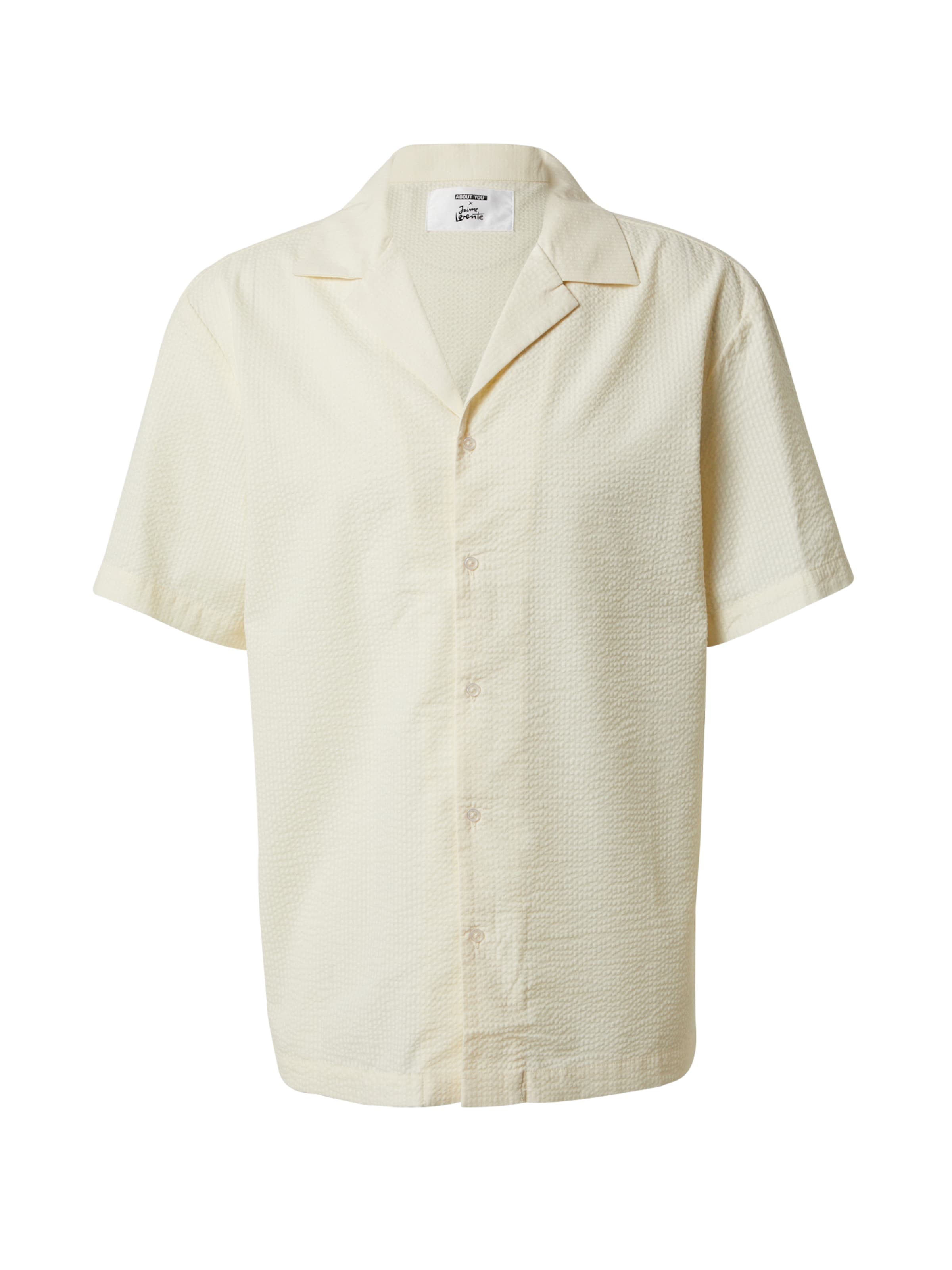 ABOUT YOU x Jaime Lorente Regular Fit Skjorte 'Nico' i hvid: forside