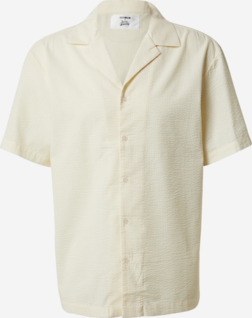 ABOUT YOU x Jaime Lorente Regular Fit Skjorte 'Nico' i hvit: forside