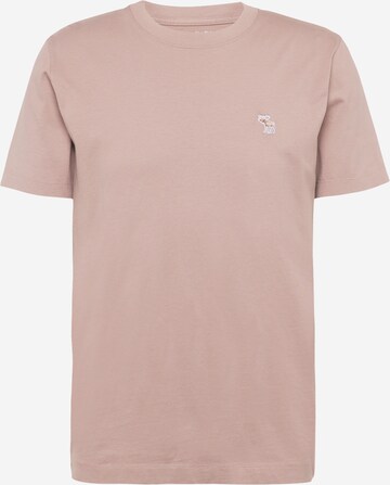 T-Shirt Abercrombie & Fitch en rose : devant