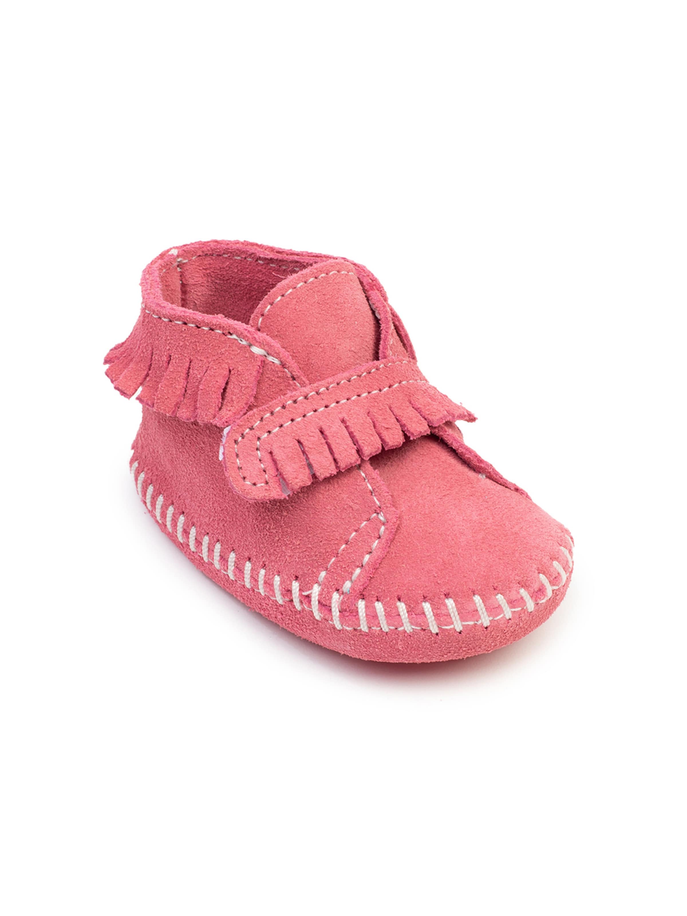 Minnetonka Boot 'Front Strap' in Pink