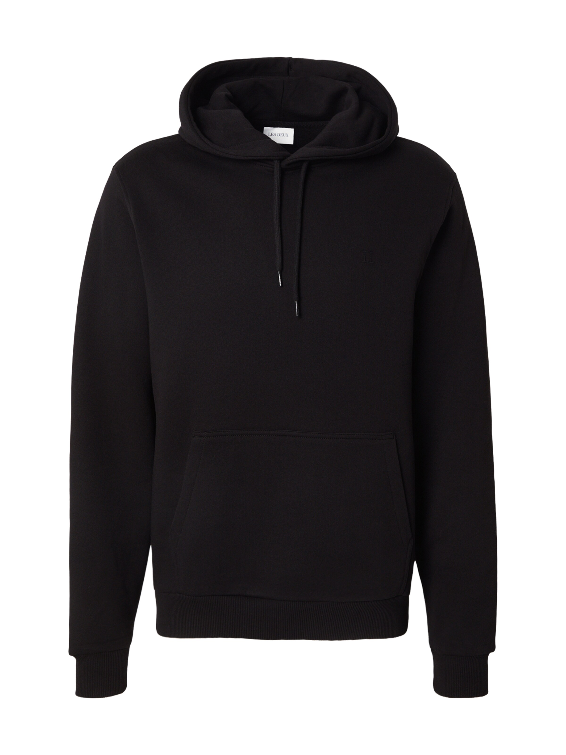 Les Deux - Sudadera 'Norregaard' en negro: frente