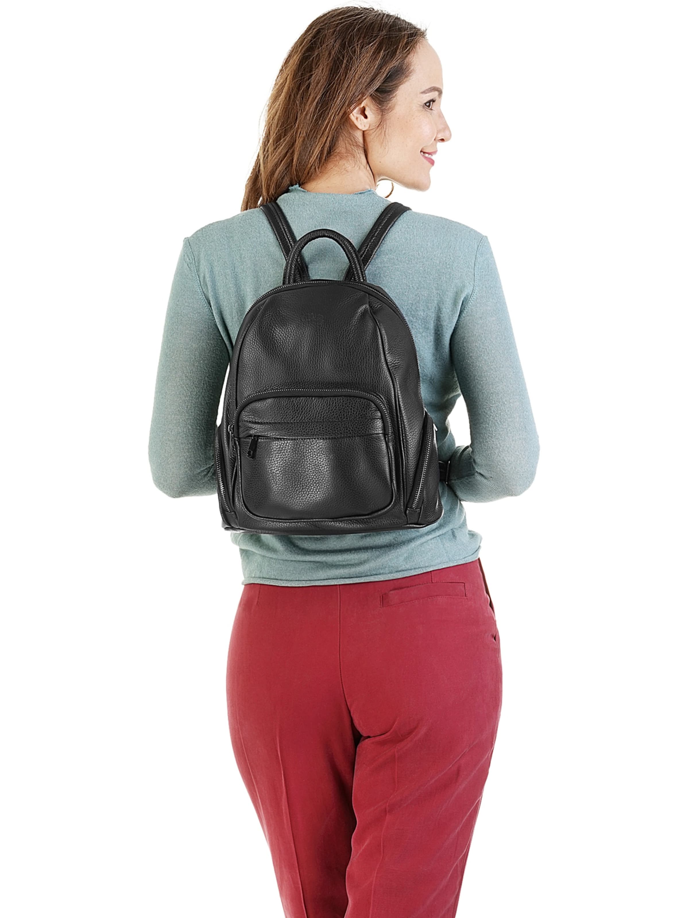 Sac à dos Cluty en noir : devant