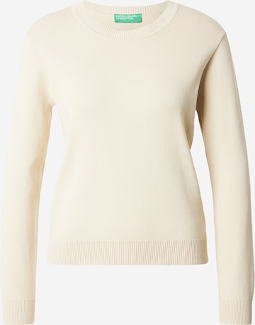 Pull-over UNITED COLORS OF BENETTON en beige : devant