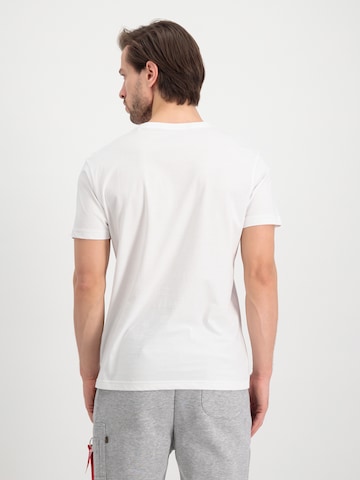 ALPHA INDUSTRIES Тениска 'Apollo Mission' в бяло