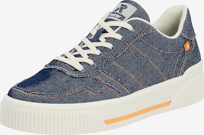 Rieker Sport Sneaker in blue denim / orange / weiß, Produktansicht