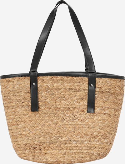 Pirkinių krepšys 'PCLYSA' iš PIECES, spalva – smėlio spalva / juoda, Prekių apžvalga