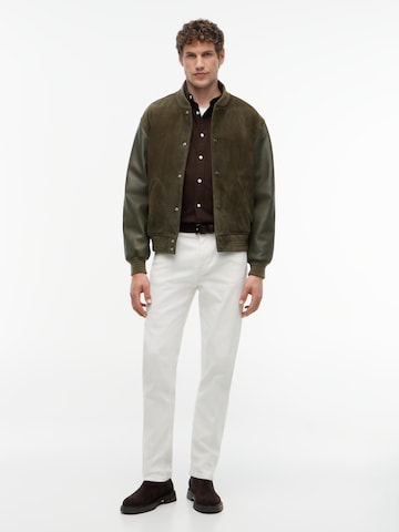 TOMMY HILFIGER Regular fit Overhemd 'HERITAGE' in Bruin
