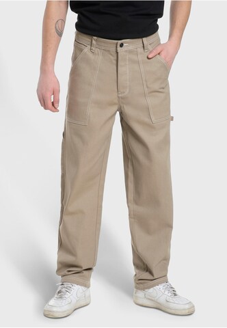 HOMEBOY Loose fit Cargo jeans 'X-Tra' in Beige: front