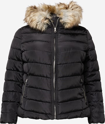 ONLY Carmakoma Winterjacke in Schwarz: predná strana