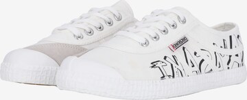 KAWASAKI Sneakers laag 'Graffiti' in Wit