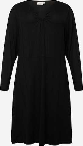 ONLY Carmakoma - Vestido 'CUBO' en negro: frente