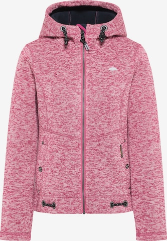 Schmuddelwedda Fleece jas in Roze: voorkant