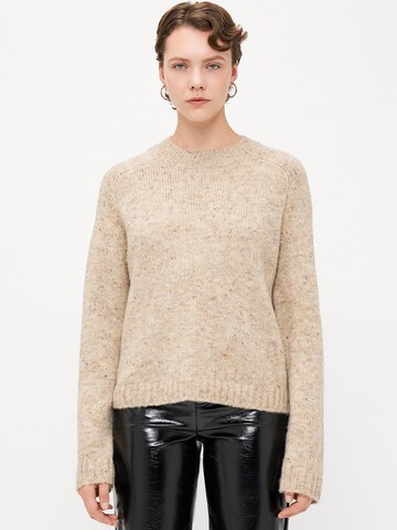 Vero Moda Tall - Jersey 'VMINGRID' en beige: frente