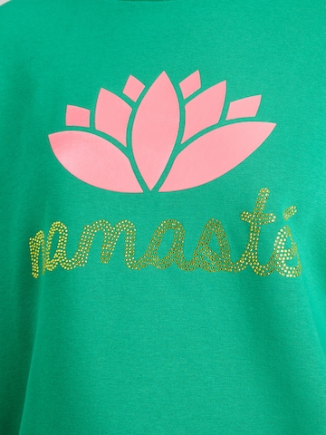 Felpa 'Namasté' di miss goodlife in verde