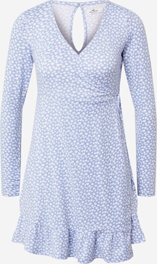 HOLLISTER Kleid in rauchblau / weiß, Produktansicht