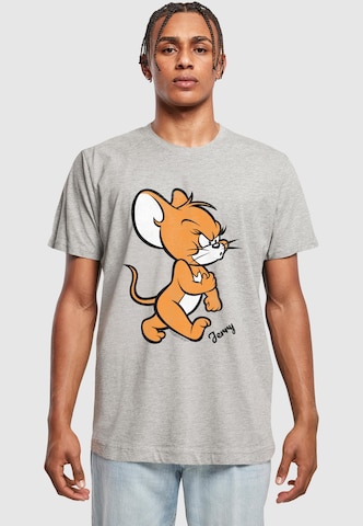 ABSOLUTE CULT T-shirt 'Tom & Jerry - Angry Mouse' i grå: framsida