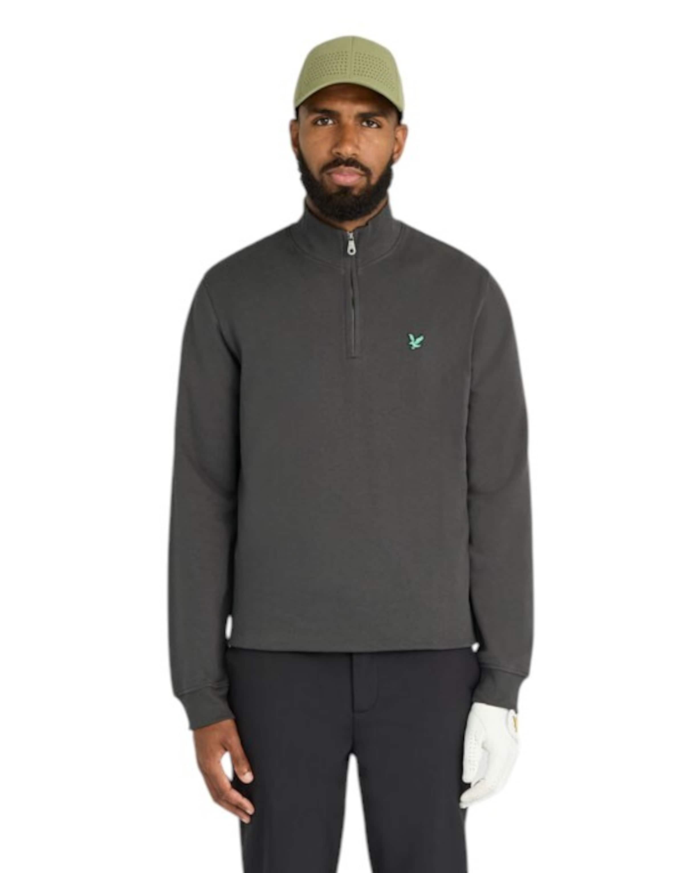 Pull-over Lyle & Scott en gris : devant
