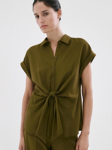 MANGO Bluzka 'NUDO' w kolorze zielony: przód