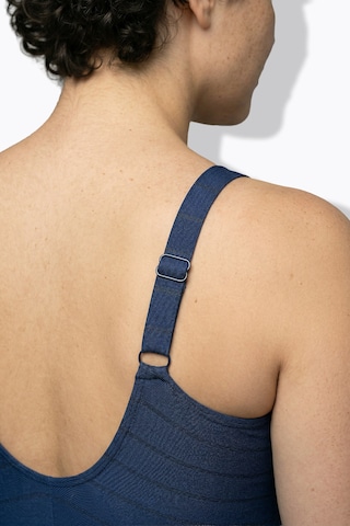 Ulla Popken Bustier Badeanzug in Mischfarben