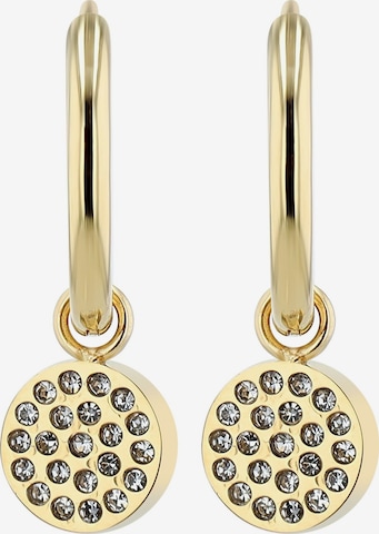 Akzent Earrings '"Sadie" aus langlebigem Edelstahl, wasserfest, Ø 12 mm' in Gold: front