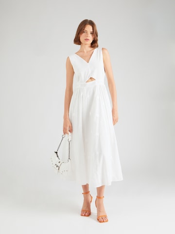 Closet London Dress in White: front
