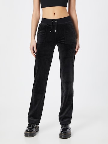Juicy Couture Bootcut Παντελόνι 'DEL RAY' σε μαύρο: μπροστά