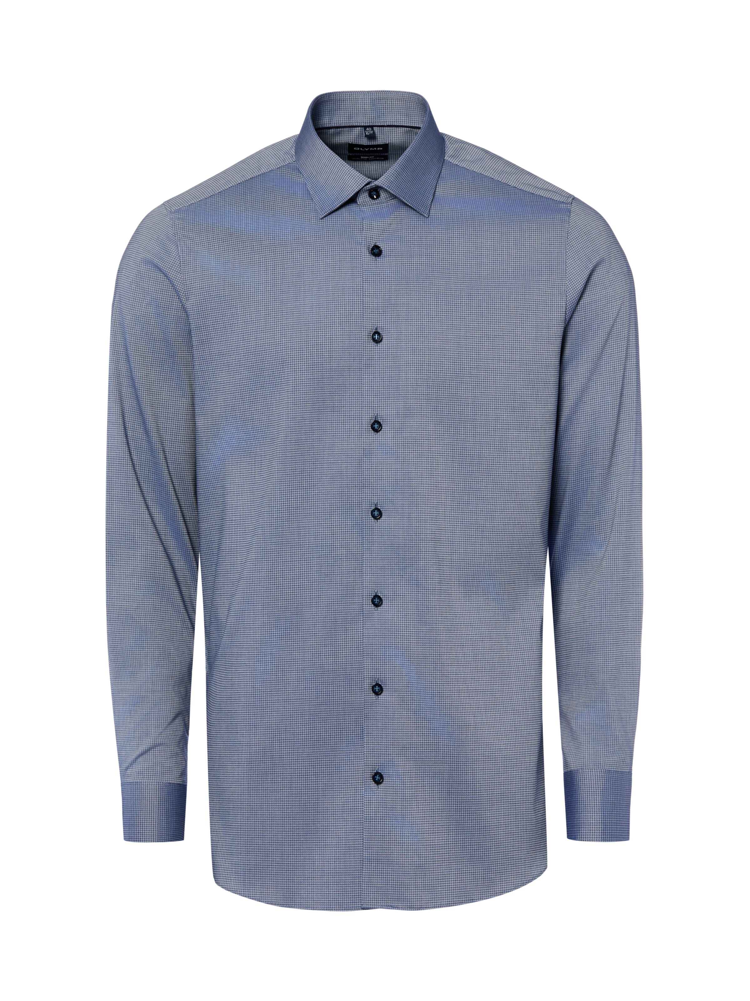 OLYMP Button Up Shirt in Blue: front