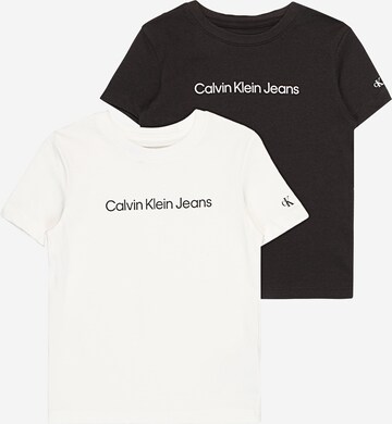 Calvin Klein Jeans Tričko – černá: přední strana