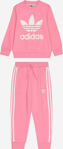 ADIDAS ORIGINALS Sweatsuit 'Adicolor Crew' in Pink: front