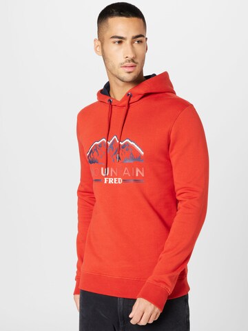 A Fish named Fred Sweatshirt in Red: front