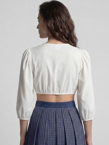 SPIETH & WENSKY Klederdracht blouse 'Kadett' in Wit