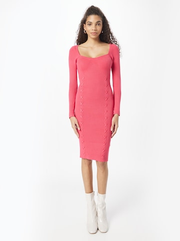 GUESS Gebreide jurk 'MARGOT' in Roze: voorkant