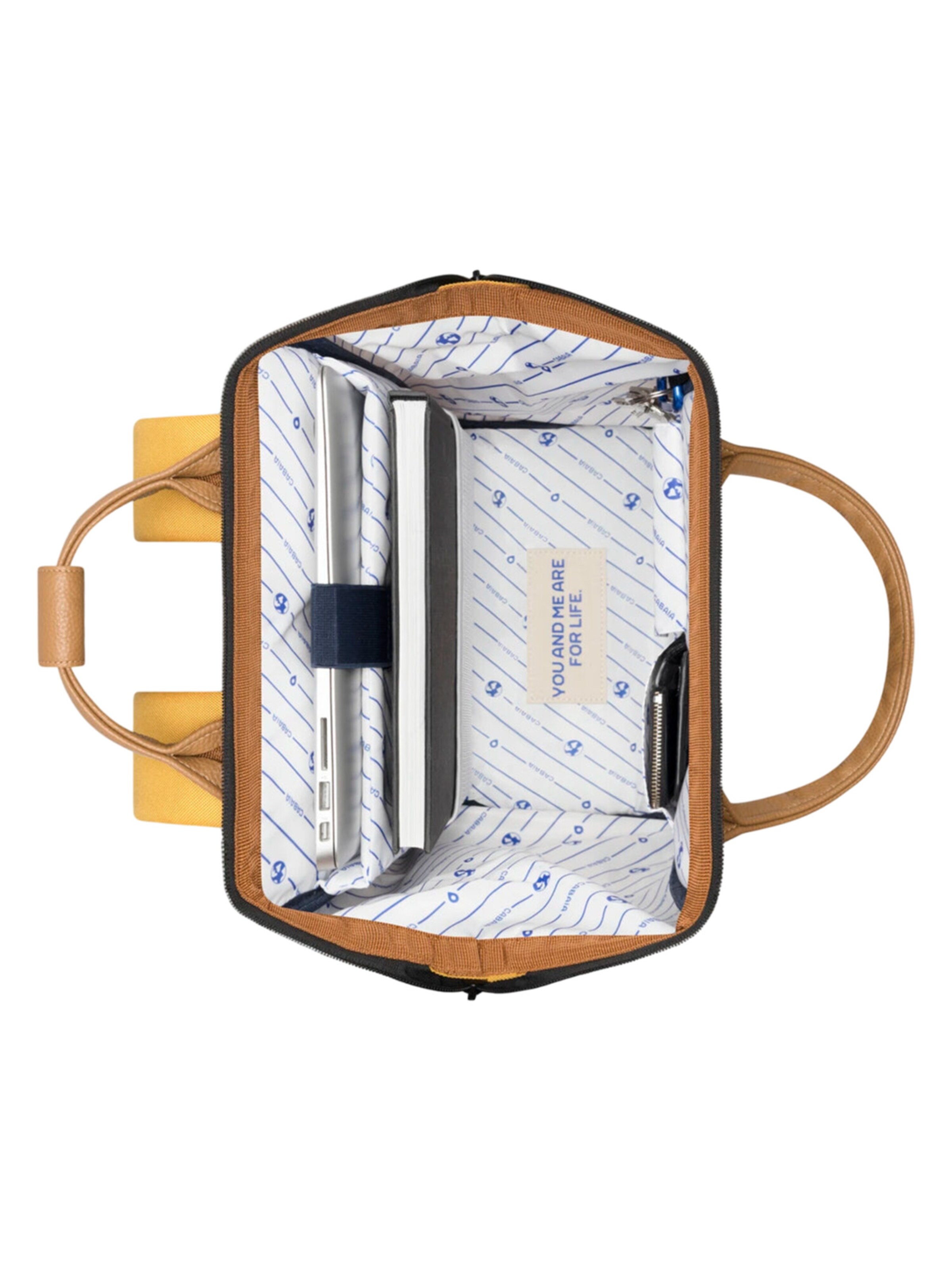 Cabaia Backpack 'Guadalupe M' in Yellow