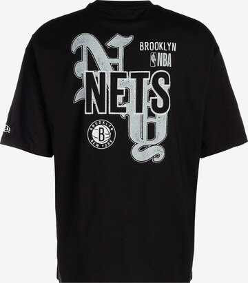 NEW ERA Shirt ' Brooklyn Nets ' in Zwart