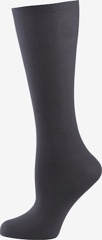 Chaussettes montantes ' Cotton 60 DEN ' Nur Die en gris : devant