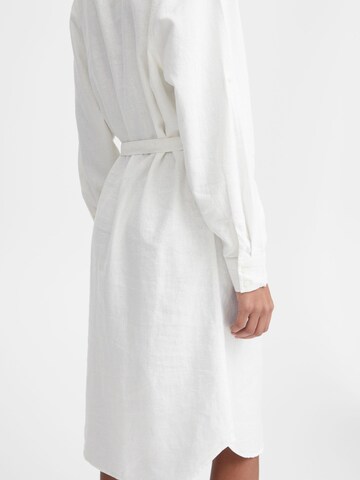 ICHI - Vestido camisero ' Lino ' en blanco