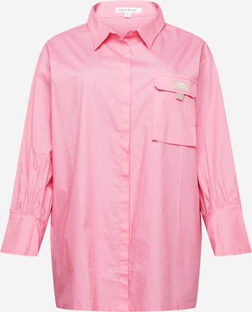 Public Desire Curve Kleid in Pink: front